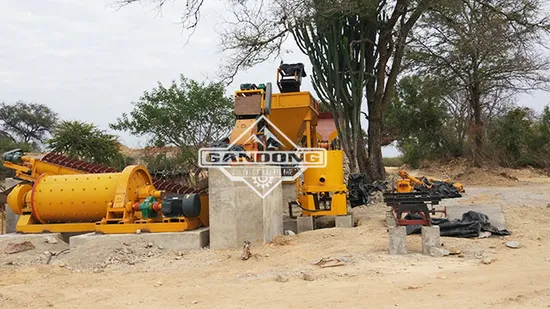 Frantoio a mascelle Vaglio a vaglio Scrubber rotante Maschera Concentratore centrifugo d'oro Scivolo a spirale inclusa sabbia di fiume Oro Diamante Tantalio Macchinari per l'estrazione mineraria